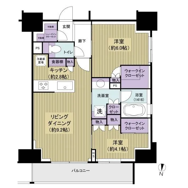 オープンレジデンシア錦糸町フロント 棟内最大専有面積のお部屋です