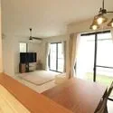 府中市新町２丁目 キッチンからリビングを望む。