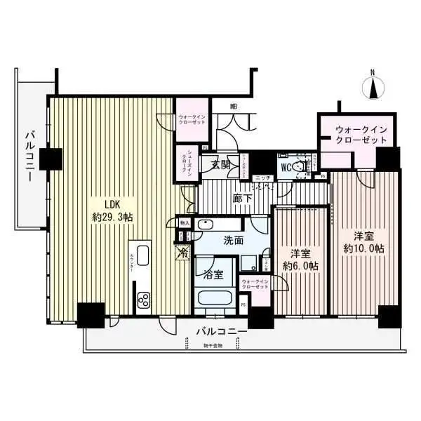 ブランズタワー・ウェリス心斎橋ＳＯＵＴＨ 間取図
