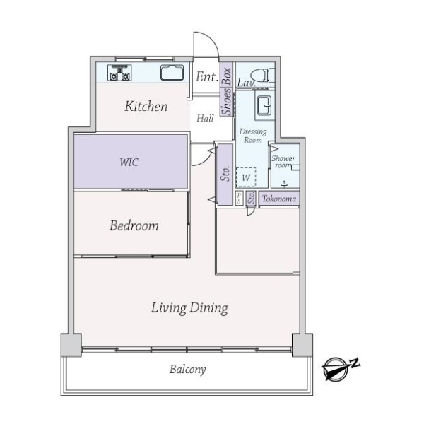 市谷台グランドマンション 間取図