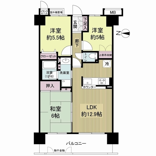 ルネブライトスクエア平野 間取図
