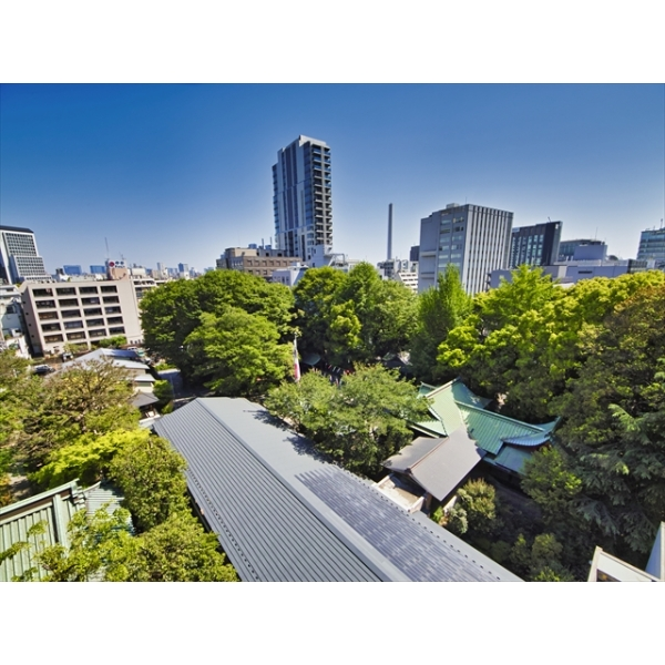 渋谷グランドハイツ リビング側バルコニーからの眺望