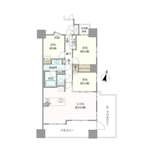 プラセシオン堀田駅前 間取図