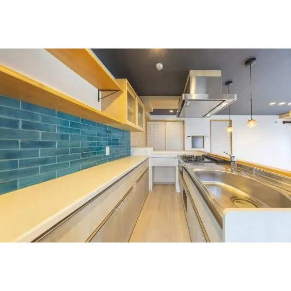 チュリス芦屋川 キッチン（画像はCG加工により家具等を消したものです）