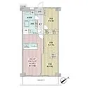 日商岩井鶴見マンション 2階、南東向き、61.60m2３LDKタイプ