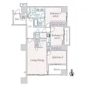 グローリオ蘆花公園Ｆ棟 間取図
