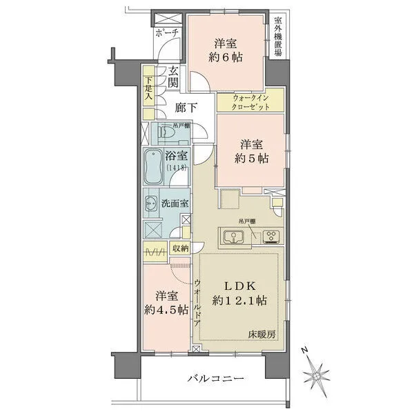エクセレントシティ船橋グランライズ 間取図