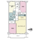 東大島ファミールハイツ２号館 間取図