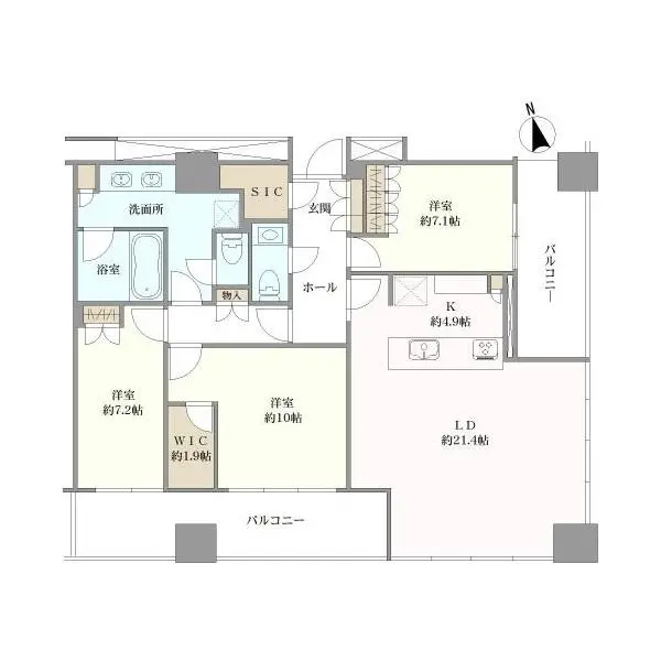 ＷＯＲＬＤ　ＴＯＷＥＲ　ＲＥＳＩＤＥＮＣＥ 間取図