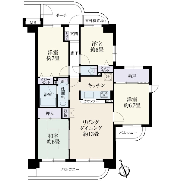 ネオステージ相模大野 間取図