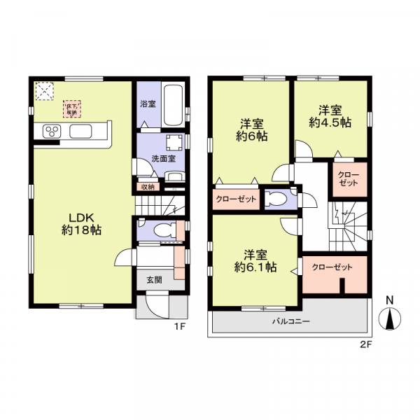 さいたま市北区土呂町２丁目 間取図