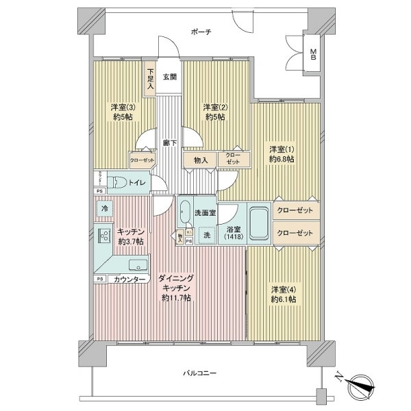 ブラウトリエ 間取図