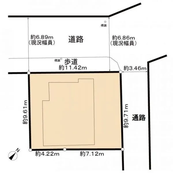 横浜市都筑区南山田町 区画図