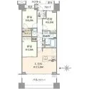 東京テラスB棟 間取図