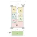 グランシンフォニアEAST 約15.50m2の専用庭付　月額470円