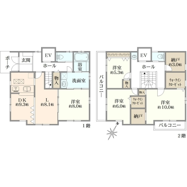 柏市根戸 間取図