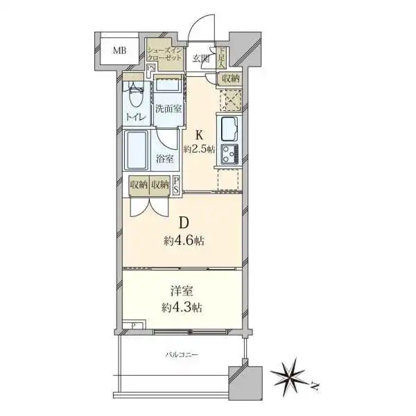 リビオレゾン板橋本町ステーションサイド 間取図