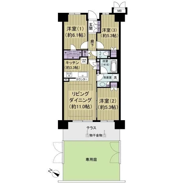 レジデントプレイス西葛西 間取図
