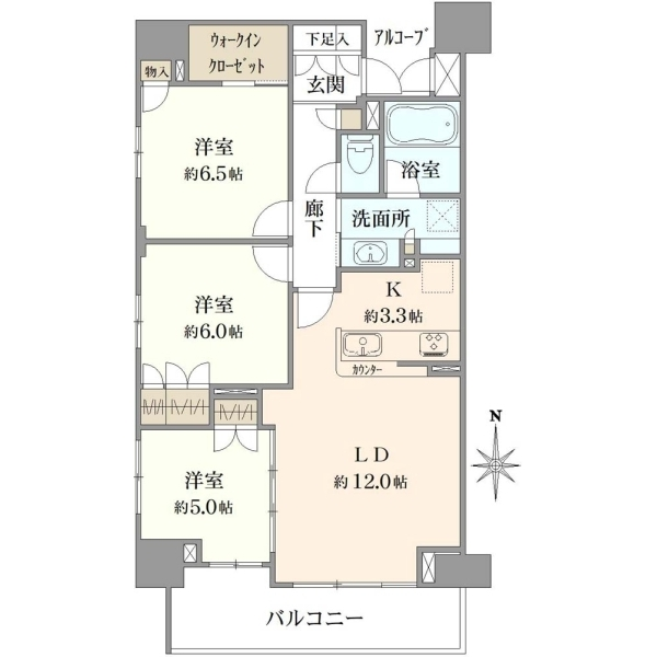 サングランデ千住大橋 間取図