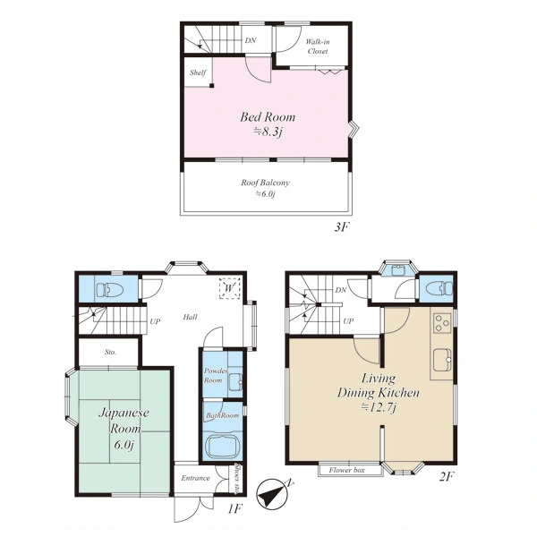 渋谷区本町５丁目 間取図