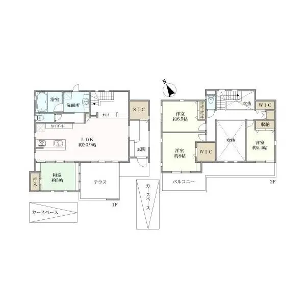 芦屋市涼風町 間取図