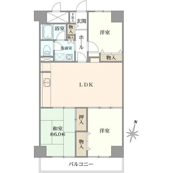 東建ニューハイツ東陽町 間取図
