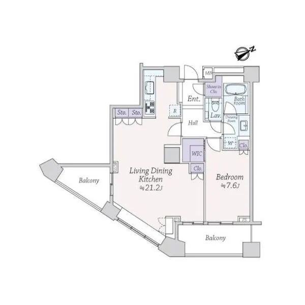 中目黒アトラスタワー 間取図
