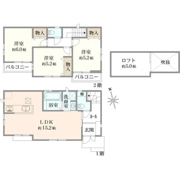 小平市鈴木町１丁目 間取図