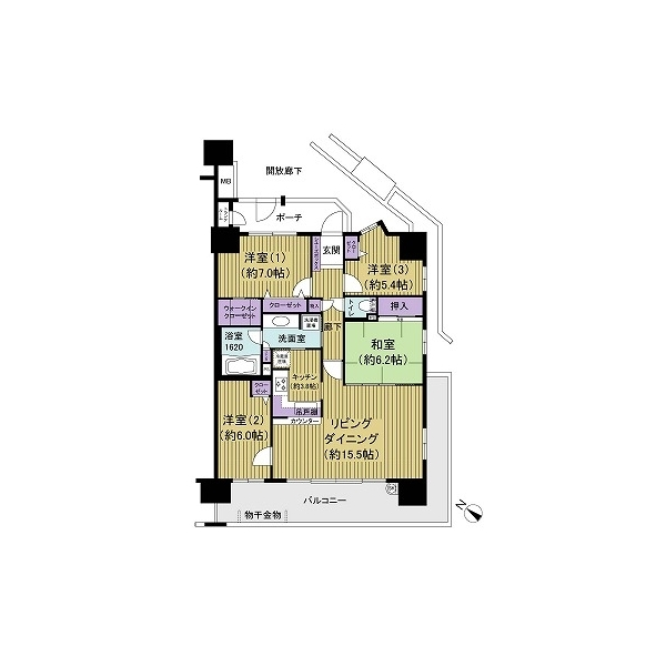 シティアＢ棟 間取図