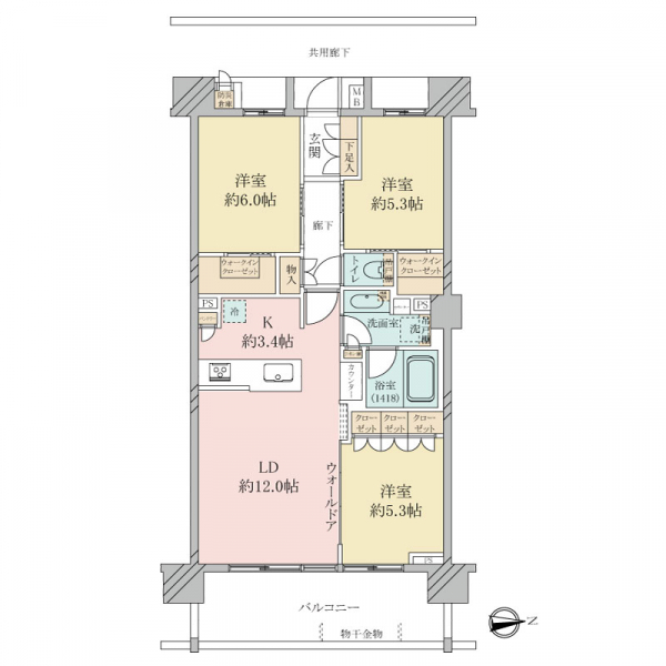 ブリリア品川南大井 間取図