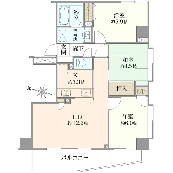 アーバンキャッスル湘南藤沢 間取図