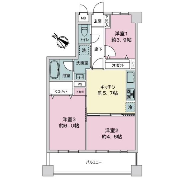 ライオンズガーデン和光 間取図