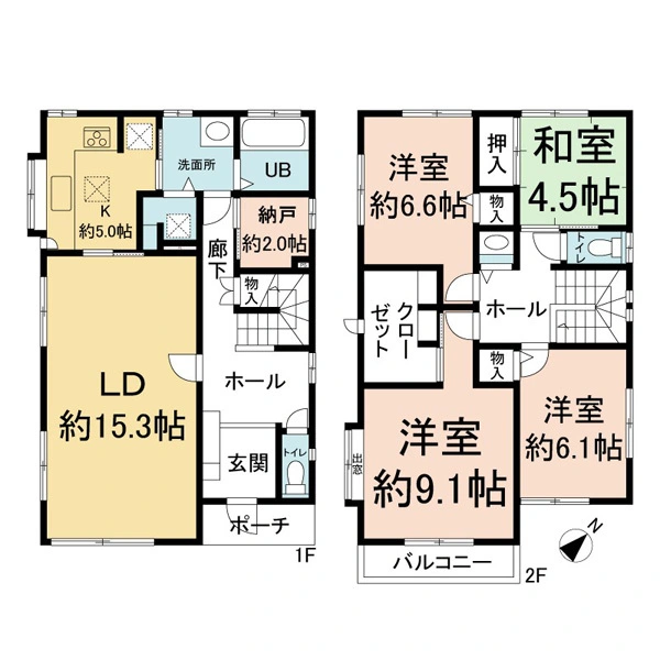 松戸市横須賀１丁目 間取図