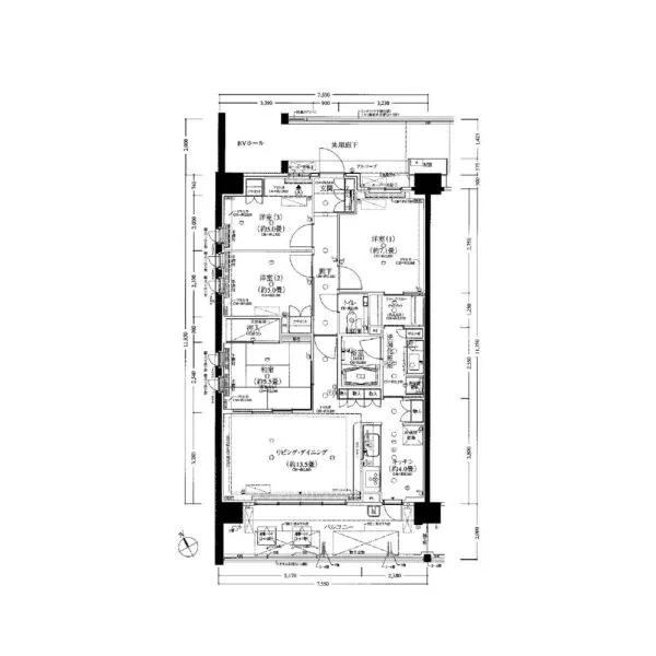 ヴィークコートセンター北 間取図