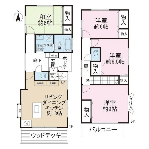 茅ヶ崎市東海岸南６丁目 間取図