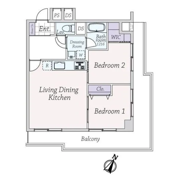 マンシヨン清水台 間取図