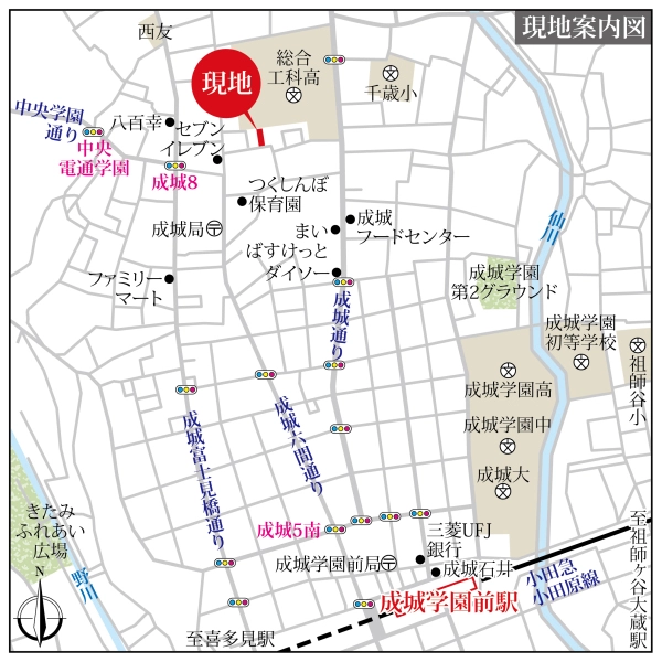 成城Ｂｌｉｓｓ 現地案内図