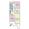 ライオンズマンション鶴川 間取図