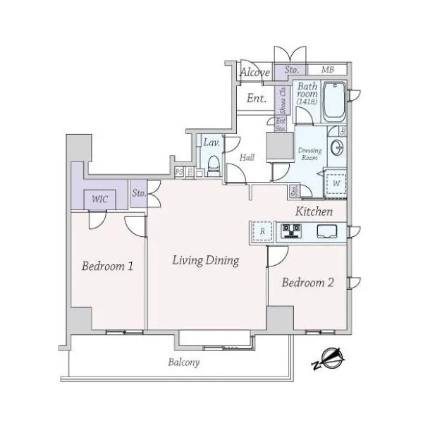 ソプラタワー 間取図