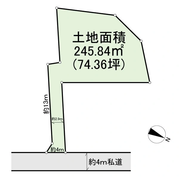 習志野市鷺沼４丁目 区画図