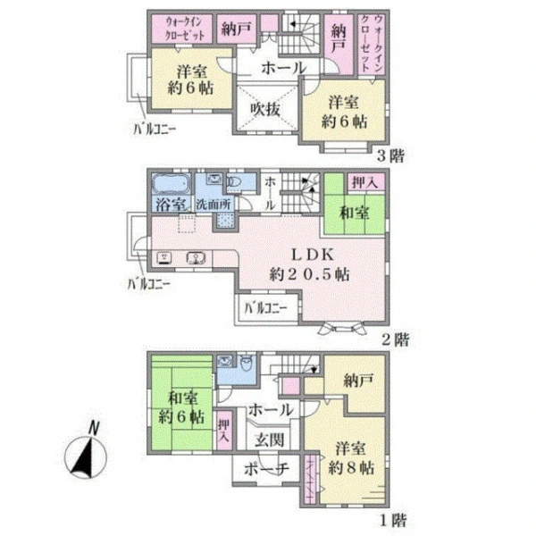 横浜市鶴見区上末吉２丁目 間取図
