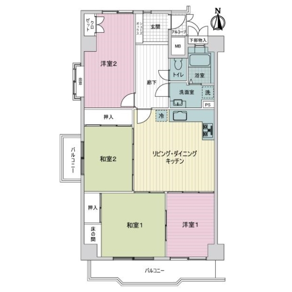 浄心ステーションビル北館 間取図