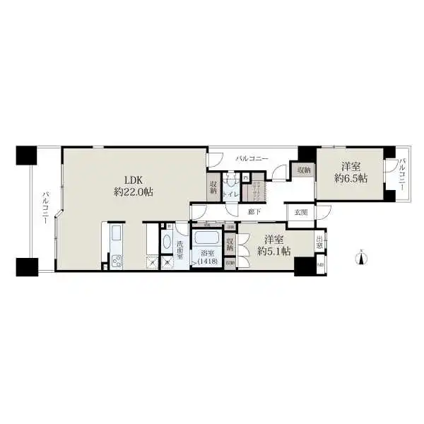 藤和三条室町ホームズ 間取図