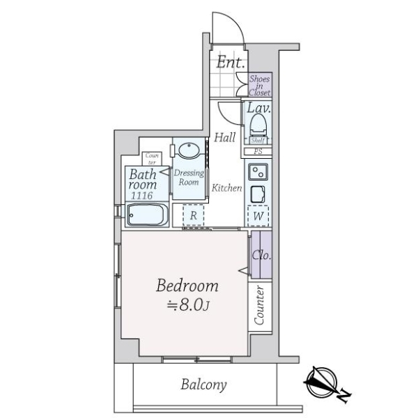 アクシア千駄ケ谷 間取図