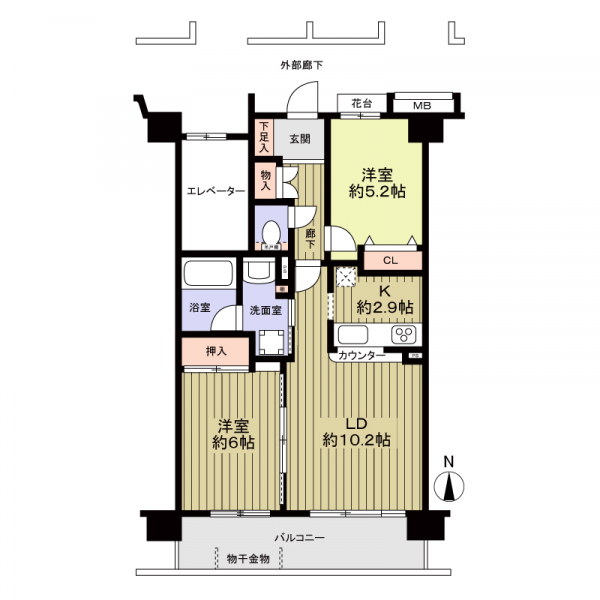 プライムコート川口北原台 間取図