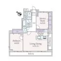 ライオンズマンション飯田橋駅前 間取図