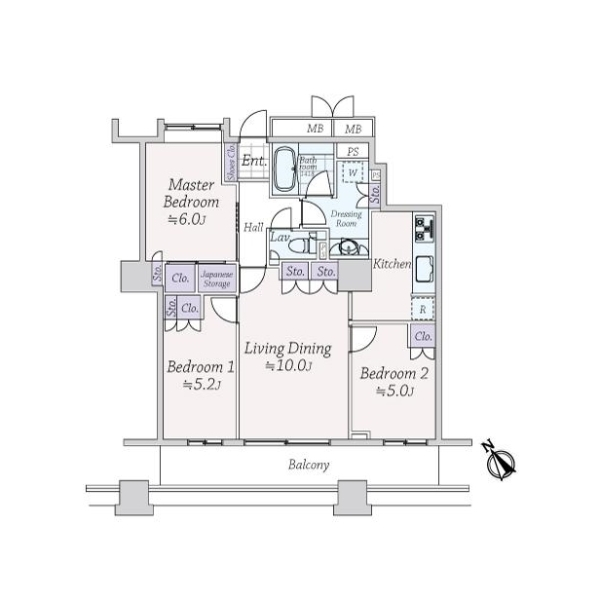 キャメリアタワー川口 間取図