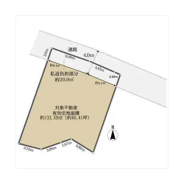 京都市左京区上高野薩田町 間取図