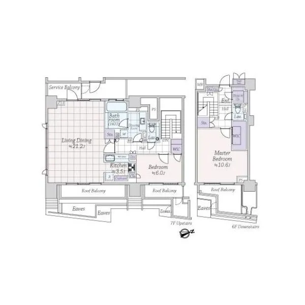ディアナガーデン西麻布 間取図