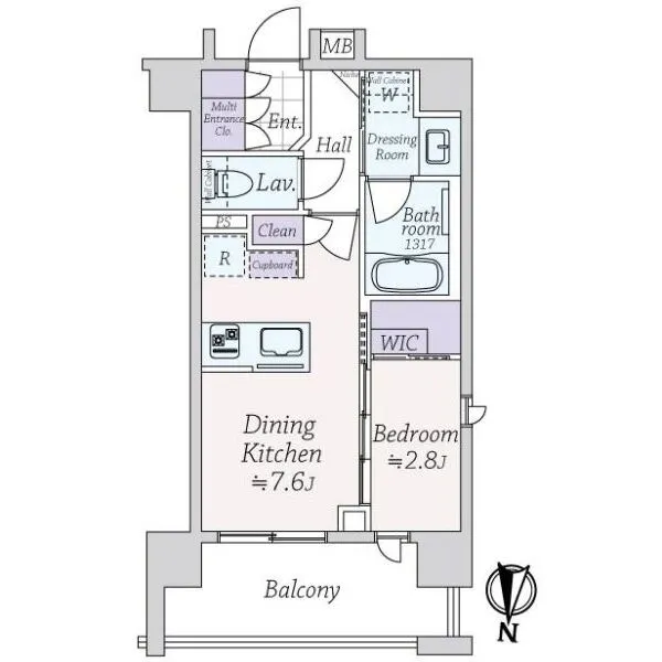 グラサージュＴＯＫＹＯフィール 間取図